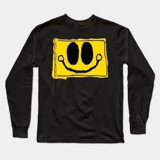 Colorado Happy Cartoon Map Face with smile Long Sleeve T-Shirt